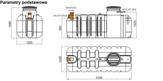 Oczyszczalnia Biologiczna- BIO EASY FLOW WIRO 7 płaski (3500l) - HABA